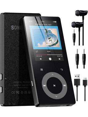 64GB Bluetooth MP3 Player, HiFi Touch Screen Music Player, Portable Audio Device